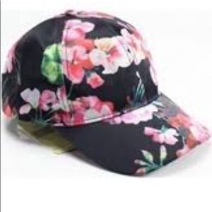 Suede floral hat